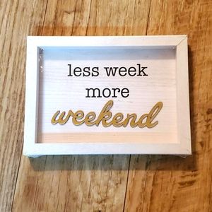 NWT Wood Decor Sign